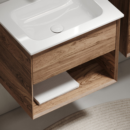 Тумба под раковину Sancos Marmi 1.0 MR1.060ECH 60х40 подвесная цвет коричневый